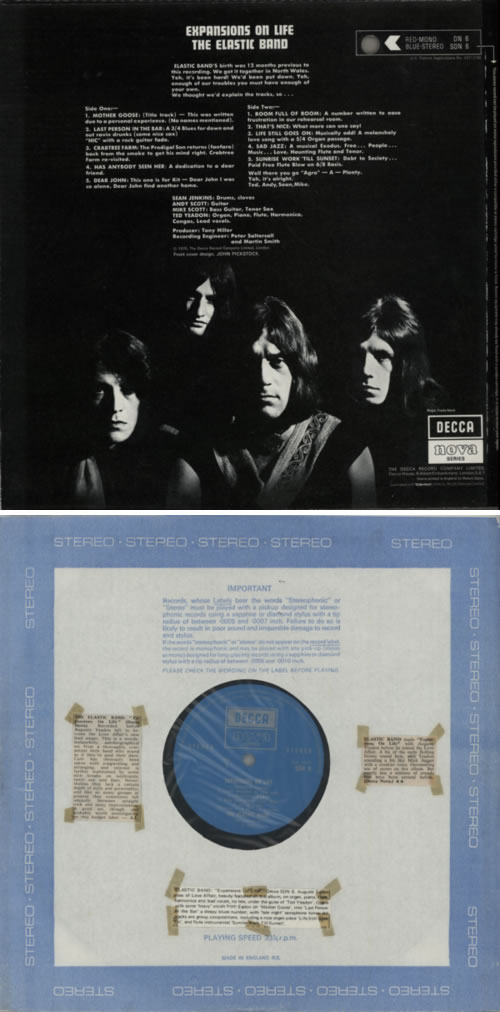 The Elastic Band (60s) Expansions On Life - 1st UK vinyl LP album